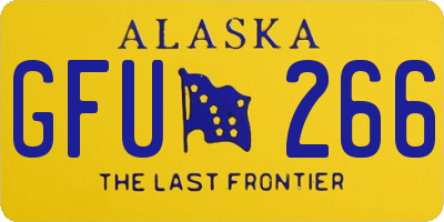 AK license plate GFU266