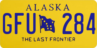AK license plate GFU284