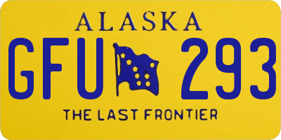 AK license plate GFU293