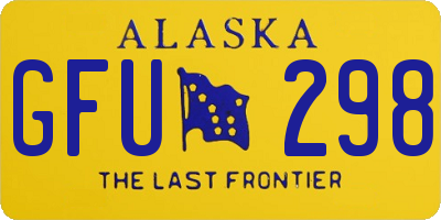 AK license plate GFU298