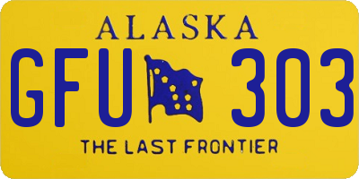 AK license plate GFU303