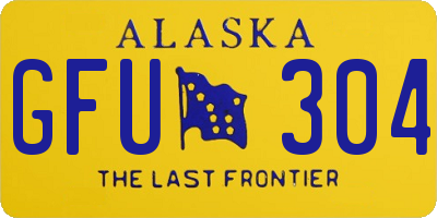 AK license plate GFU304