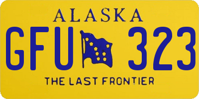 AK license plate GFU323
