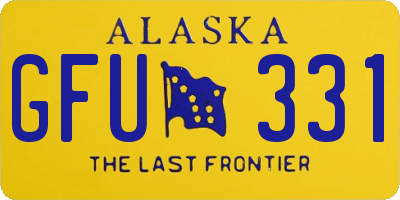 AK license plate GFU331