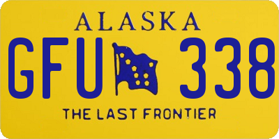 AK license plate GFU338