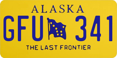 AK license plate GFU341