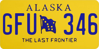 AK license plate GFU346