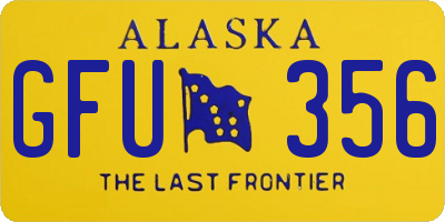 AK license plate GFU356