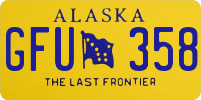 AK license plate GFU358