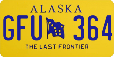 AK license plate GFU364