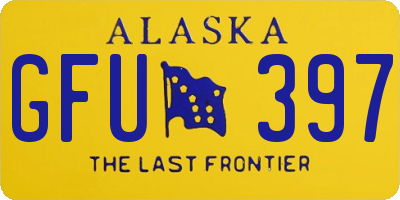 AK license plate GFU397