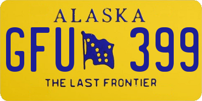 AK license plate GFU399