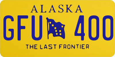 AK license plate GFU400
