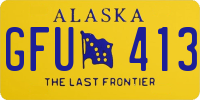 AK license plate GFU413