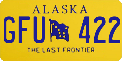 AK license plate GFU422