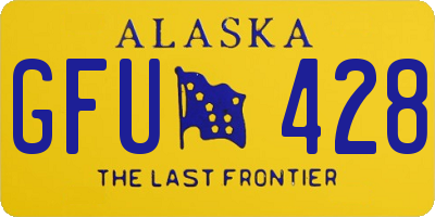 AK license plate GFU428