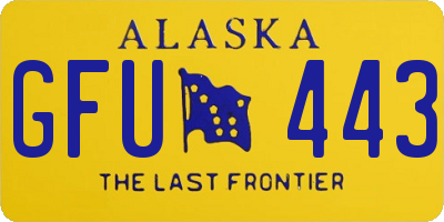 AK license plate GFU443