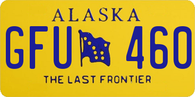 AK license plate GFU460