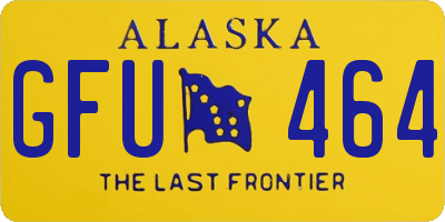 AK license plate GFU464