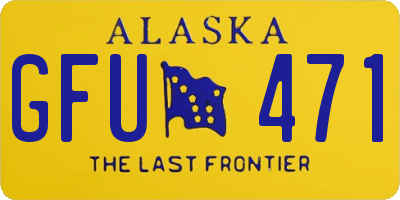 AK license plate GFU471