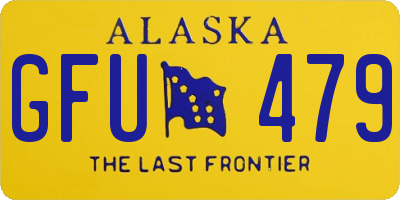 AK license plate GFU479