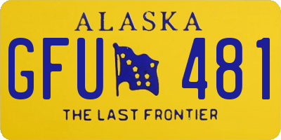 AK license plate GFU481