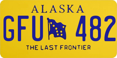 AK license plate GFU482