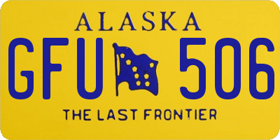 AK license plate GFU506
