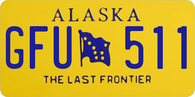 AK license plate GFU511