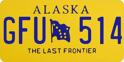 AK license plate GFU514