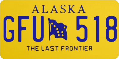 AK license plate GFU518