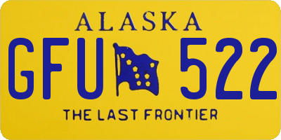 AK license plate GFU522