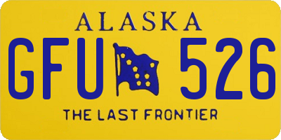 AK license plate GFU526