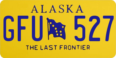 AK license plate GFU527