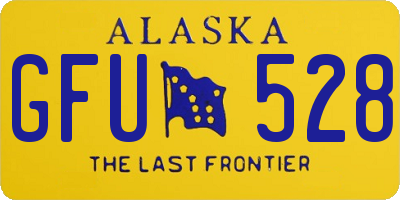 AK license plate GFU528