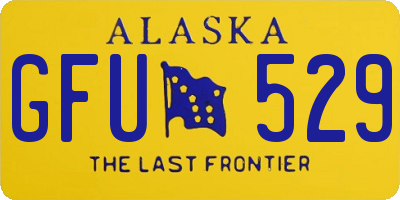 AK license plate GFU529