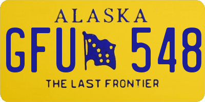 AK license plate GFU548