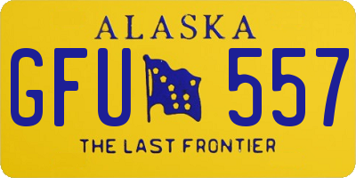 AK license plate GFU557