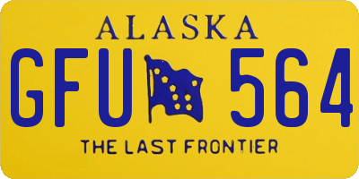 AK license plate GFU564