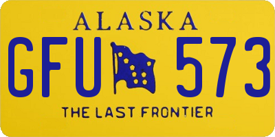 AK license plate GFU573