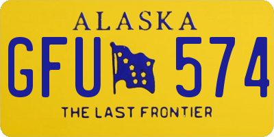 AK license plate GFU574