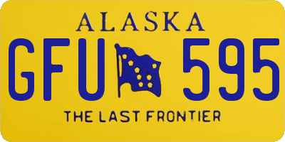 AK license plate GFU595