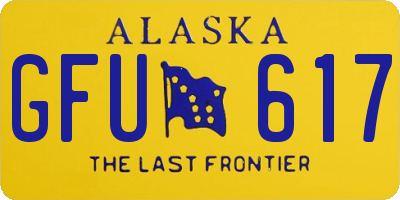 AK license plate GFU617