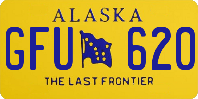 AK license plate GFU620
