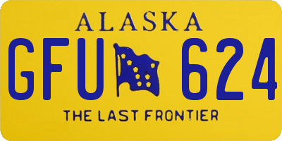 AK license plate GFU624