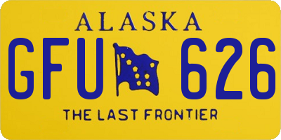 AK license plate GFU626