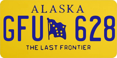 AK license plate GFU628