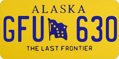 AK license plate GFU630