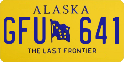 AK license plate GFU641
