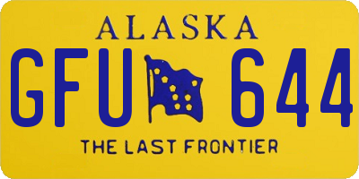 AK license plate GFU644